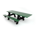 Frog Furnishings Green 6' ADA A-Frame Table with Black Frame PB APIC6GREADA